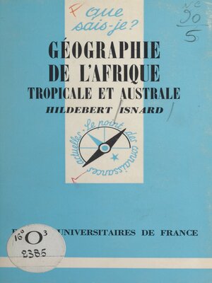 cover image of Géographie de l'Afrique tropicale et australe